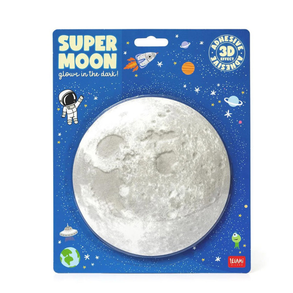 Legami Selbstklebender, im Dunkeln leuchtender Mond - Super Moon