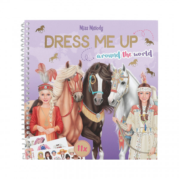 Miss Melody Stickerbuch Pferde, Dress me Up Around The World, Depesche