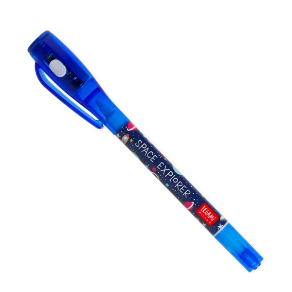 Legami Magic Pen Space, Stift mit unsichtbarer Tinte Magic Pen mit Space-Motiv