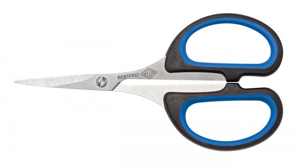 Schere Silhouette, 4 Zoll Soft 10,5cm spitz sw.bl WEDO®