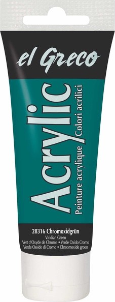 Kreul Acrylic el Greco 75ml Chromoxidgrün
