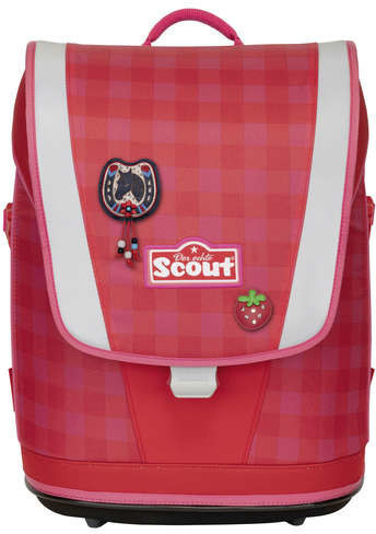 Scout Schulranzen-Set Ultra Red Ghingham