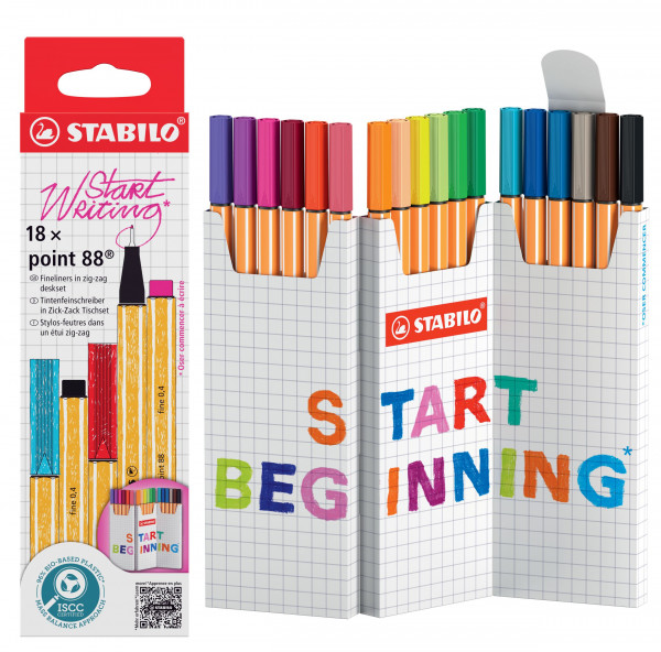 Fineliner point 88 Tischset 18 Stück
