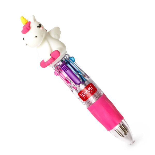Legami Mini-Kugelschreiber Einhorn, Wechselkugelschreiber Mini Magic Rainbow