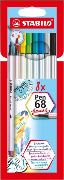 STABILO Pen 68 brush 8er Pack