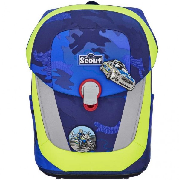 Scout Schulranzen-Set Sunny II Blue Police