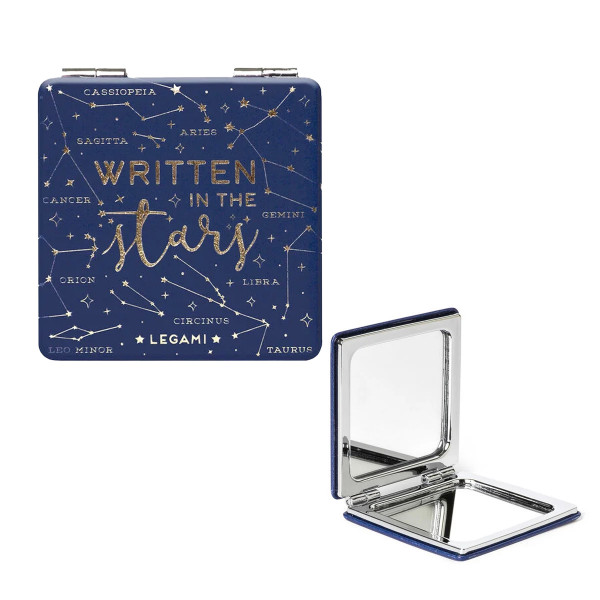 Legami Taschenspiegel Nice To See You mit Stars Motiv blau
