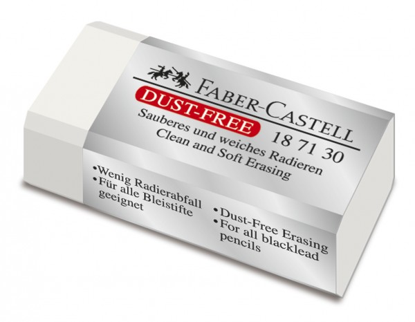 Faber-Castell Radierer Kunststoff Dust-Free weiß MINI