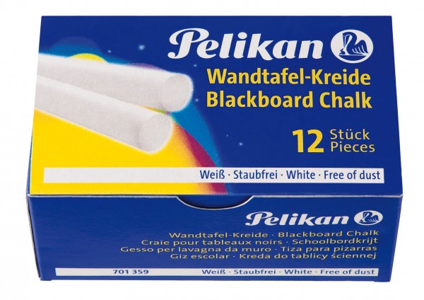 Pelikan Wandtafel-Kreide weiß 12er