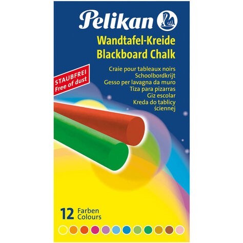 Pelikan Wandtafel-Kreide 12 Farben
