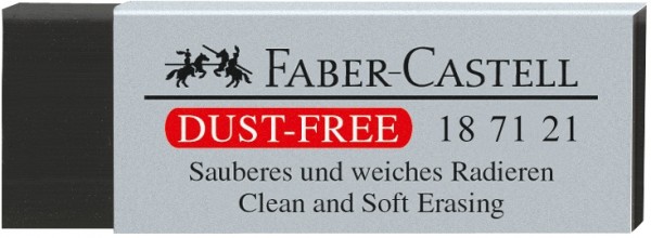 Faber-Castell Radierer Kunststoff Dust-Free schwarz