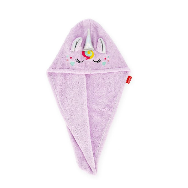 Legami Turban-Handtuch Einhorn rosa für die Haare - Love My Hair Unicorn