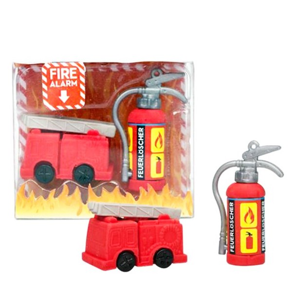Radierer Fire Alarm, 2er Set, Trendhaus