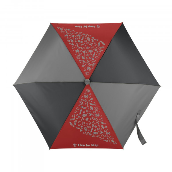 Step by Step Regenschirm Red