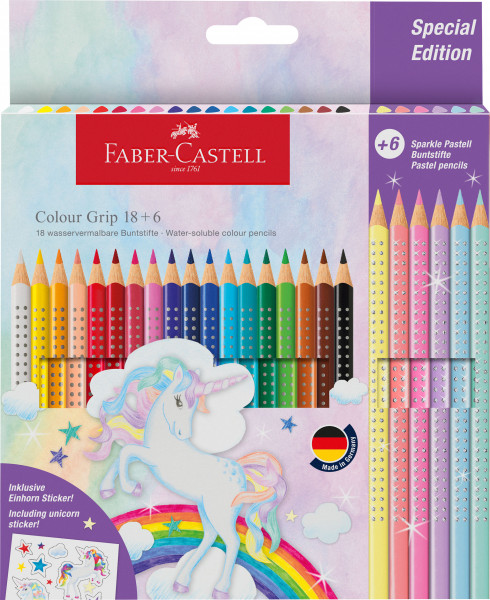 Buntstift Colour Grip Einhorn 18+6