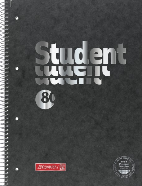 Collegeblock A4 kar 28 80Bl Presssp BRUNNEN