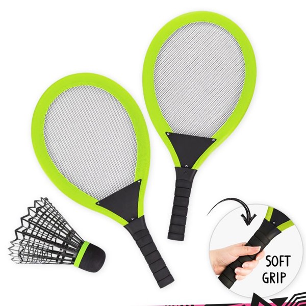 XTREME XXL Federball-Set, 3-teilig, grün, Trendhaus