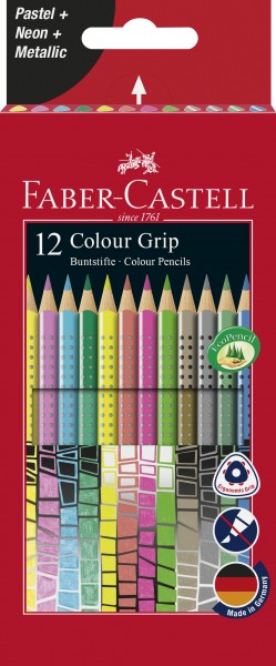 Faber-Castell Colour Grip 12er Kartonetui Buntstifte