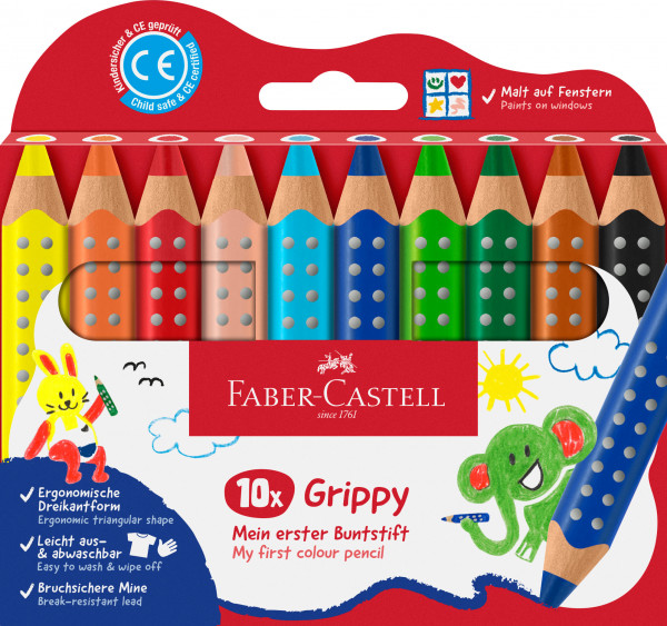 Buntstift Grippy, 10er Set