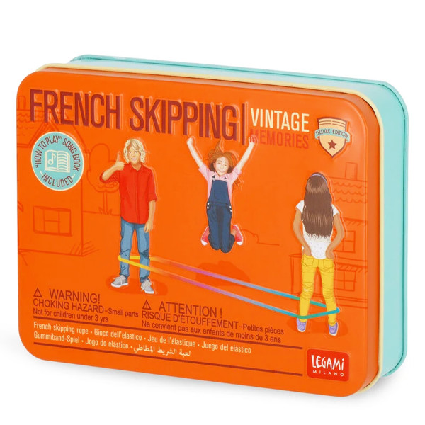 Legami Retro Gummiband Spiel, French Skipping Gummitwist