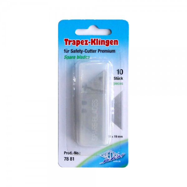 Cutter Ersatzmesser Trapez 10 St. Messer im Etui WEDO®
