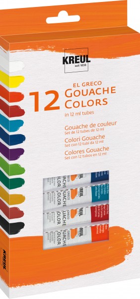 Kreul Gouache Colors 12er Pckg.