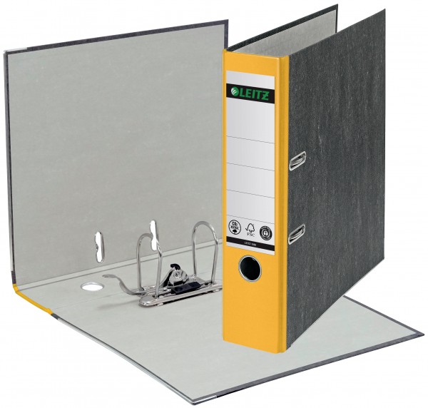 Qualitäts-Ordner 180° A4 80mm gelb Leitz