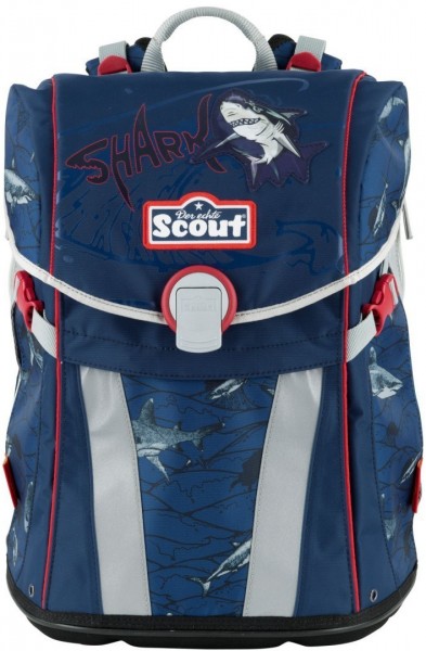 Scout Schulranzen-Set Sunny Premium Shark