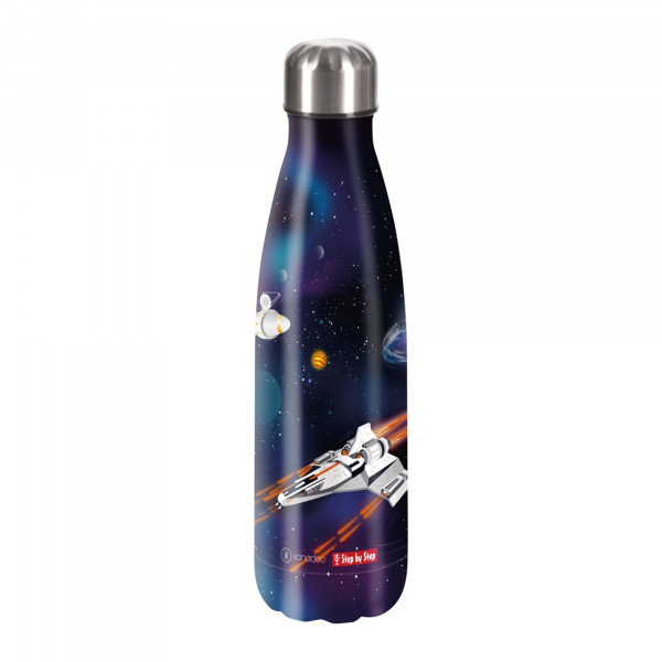 Step by Step Edelstahl-Trinkflasche Starship Galactus