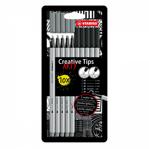 Schreibgeräteset Multi-Liner Etui „ARTY: Creative Tips“