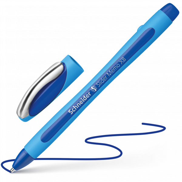 Kugelschreiber Slider Memo XB blau