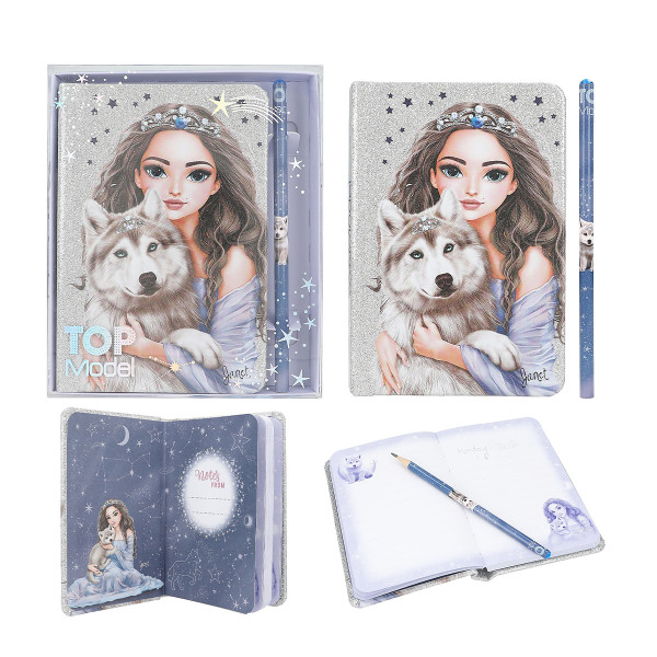 TOPModel Notizbuch &amp; Bleistift WOLF, Depesche