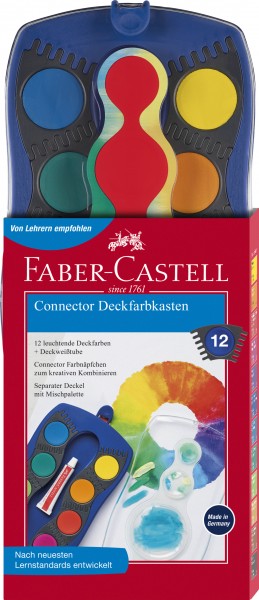 Faber-Castell Connector Deckfarbkasten blau