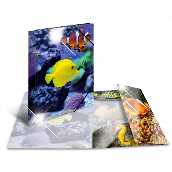 Sammelmappe Glossy Tiere A4 PP Fische HERMA