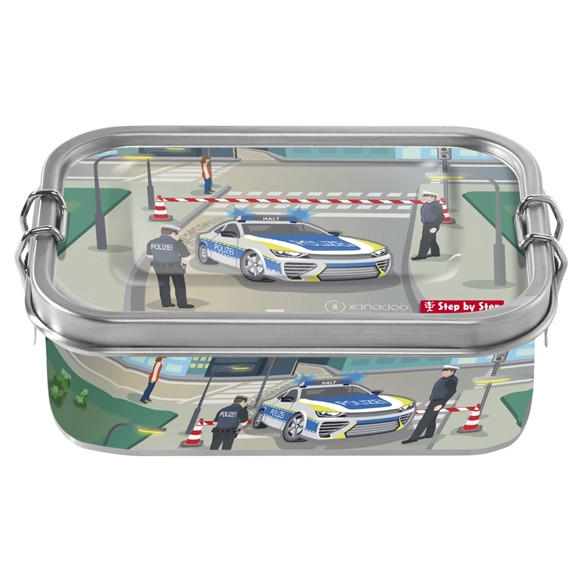 Step by Step Edelstahl-Brotdose Police Car Cody