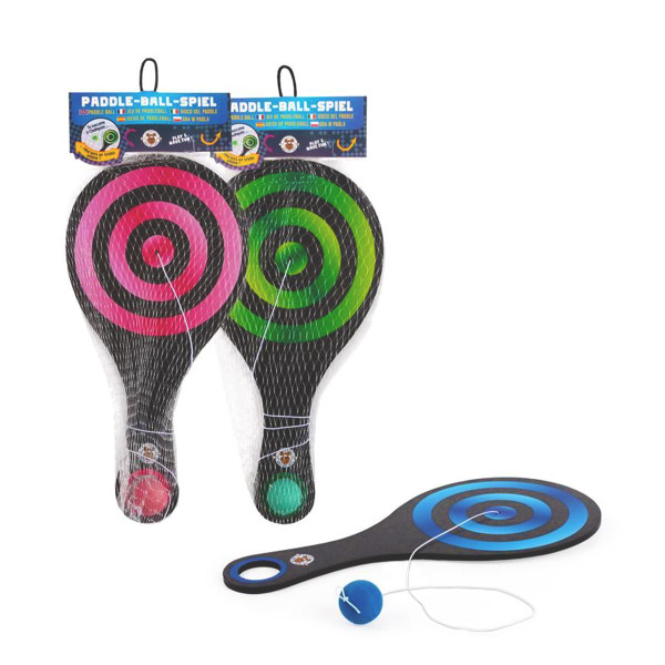 Paddle Ball Spiel aus Holz, TAKE ACTION Paddle-Ball-Spiel, Trendhaus
