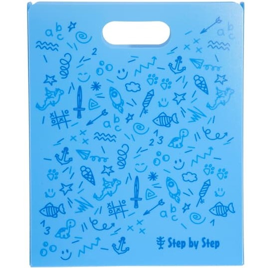 Step by Step Heftebox mit Tragegriff blau