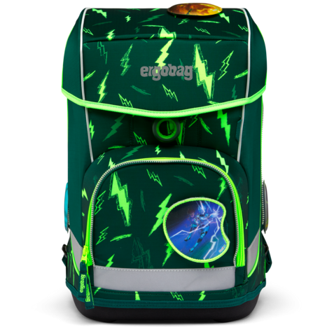 Ergobag Schulranzen-Set Cubo Light LUMI-Edition Bärtastisch