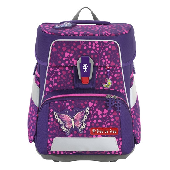 Step by Step Schulranzen-Set SPACE SHINE Butterfly Night Ina Special-Edition
