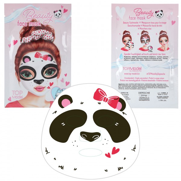 TOPModel Beauty Tuchmaske BEAUTY GIRL Pandadesign, Depesche