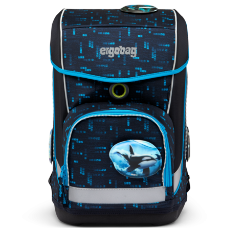 Ergobag Schulranzen-Set Cubo Light LUMI-Edition TiefseetauchBär