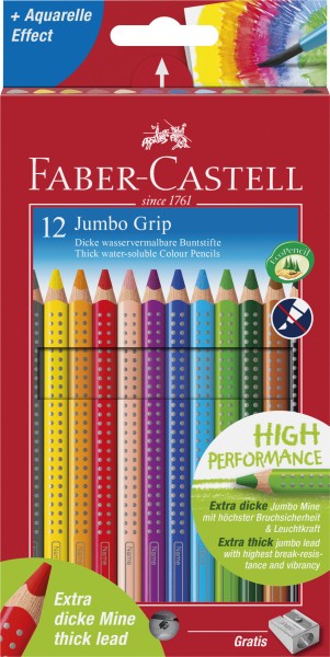 Faber-Castell Jumbo GRIP 12er Kartonetui