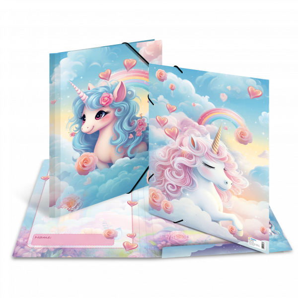 Sammelmappe A3 Karton Happy Unicorns HERMA