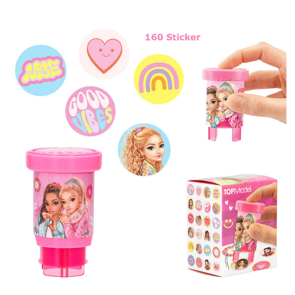 TOPModel Sticker Stamper rosa, 160 coole Stickermotive, Depesche