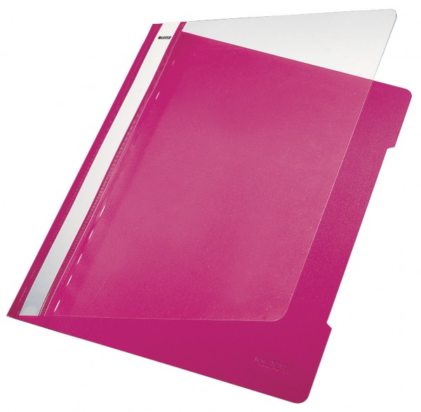 Hefter Plastik A4 PVC pink Leitz