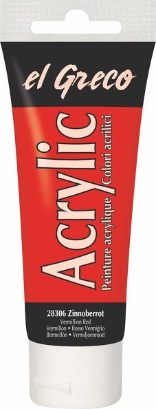 Kreul Acrylic el Greco 75ml Zinnoberrot