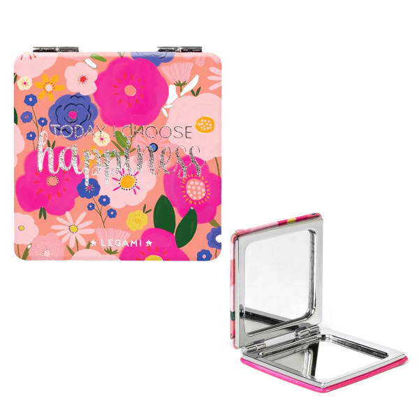 Legami Taschenspiegel Nice To See You mit Flowers Motiv Blumen