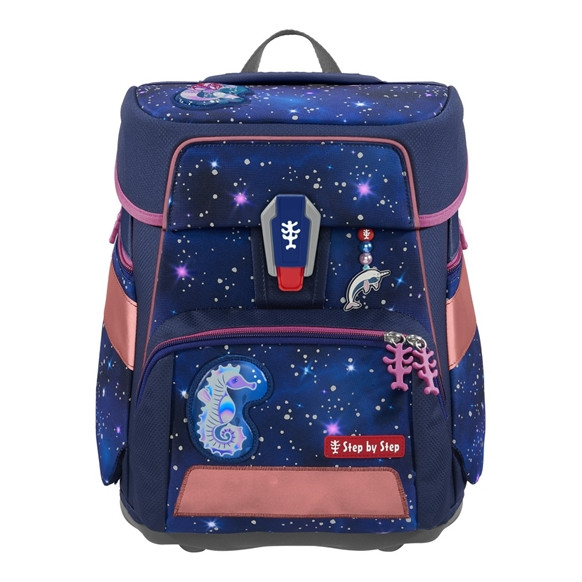 Step by Step Schulranzen-Set SPACE REFLECT Star Seahorse Zoe Special-Edition