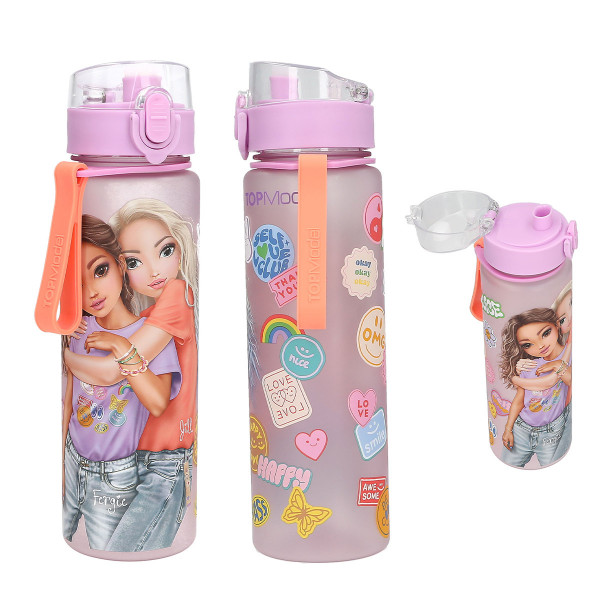 TOPModel Trinkflasche GIRL POWER mit Sticker-Prints, Depesche