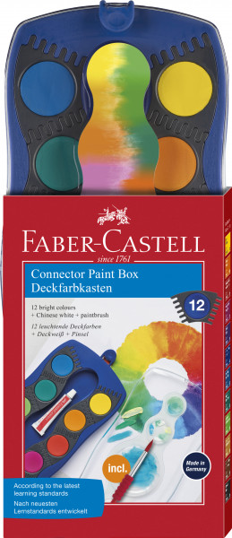 Faber-Castell Connector Deckfarbkasten blau